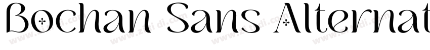 Bochan Sans Alternat字体转换